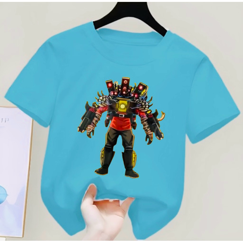 เสื้อยืดเด็กชาย Tops 2-10 Years Old Speakerman Motif