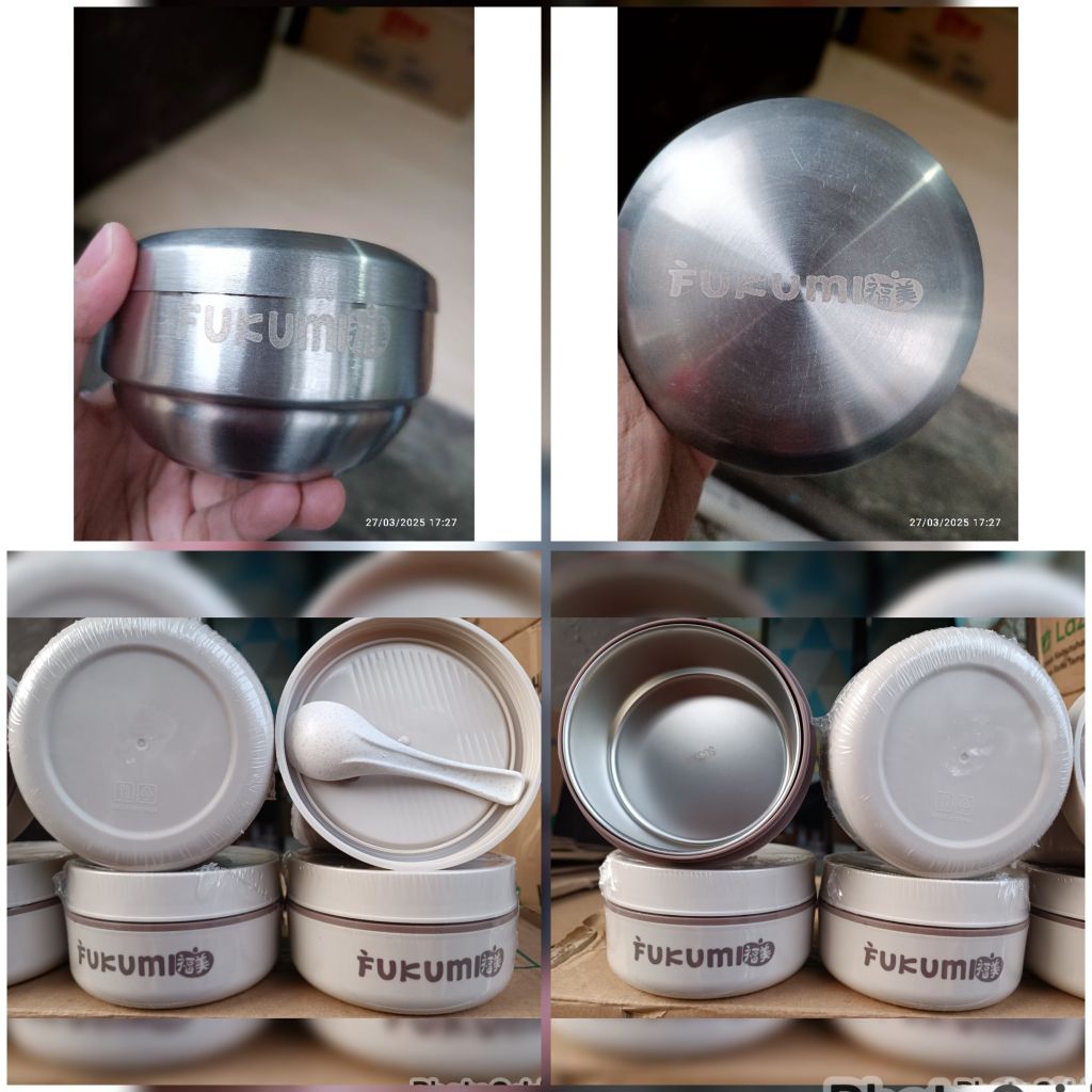 Fukumi Launch Box and Bowl ชามสแตนเลส Fukumi Porang สินค้าข้าว