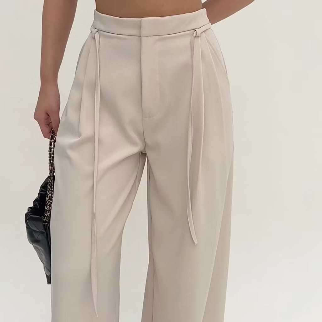 Her Little Closet Gigi Pants สีเบจ ไซส์ S และ XL