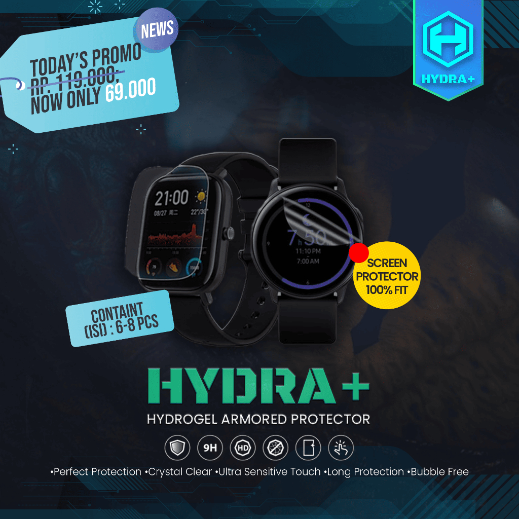 HYDRA+ Apple Watch 10 42MM/46MM - Anti-Scratch Hydrogel - ไม่ Tempered - Full