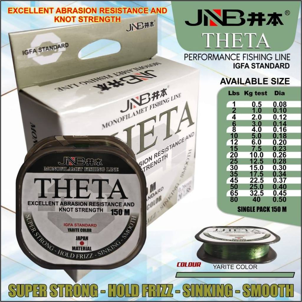 JNB THETA 150 ม. โมโนไลน์ (FLUOROCARBON COATED)
