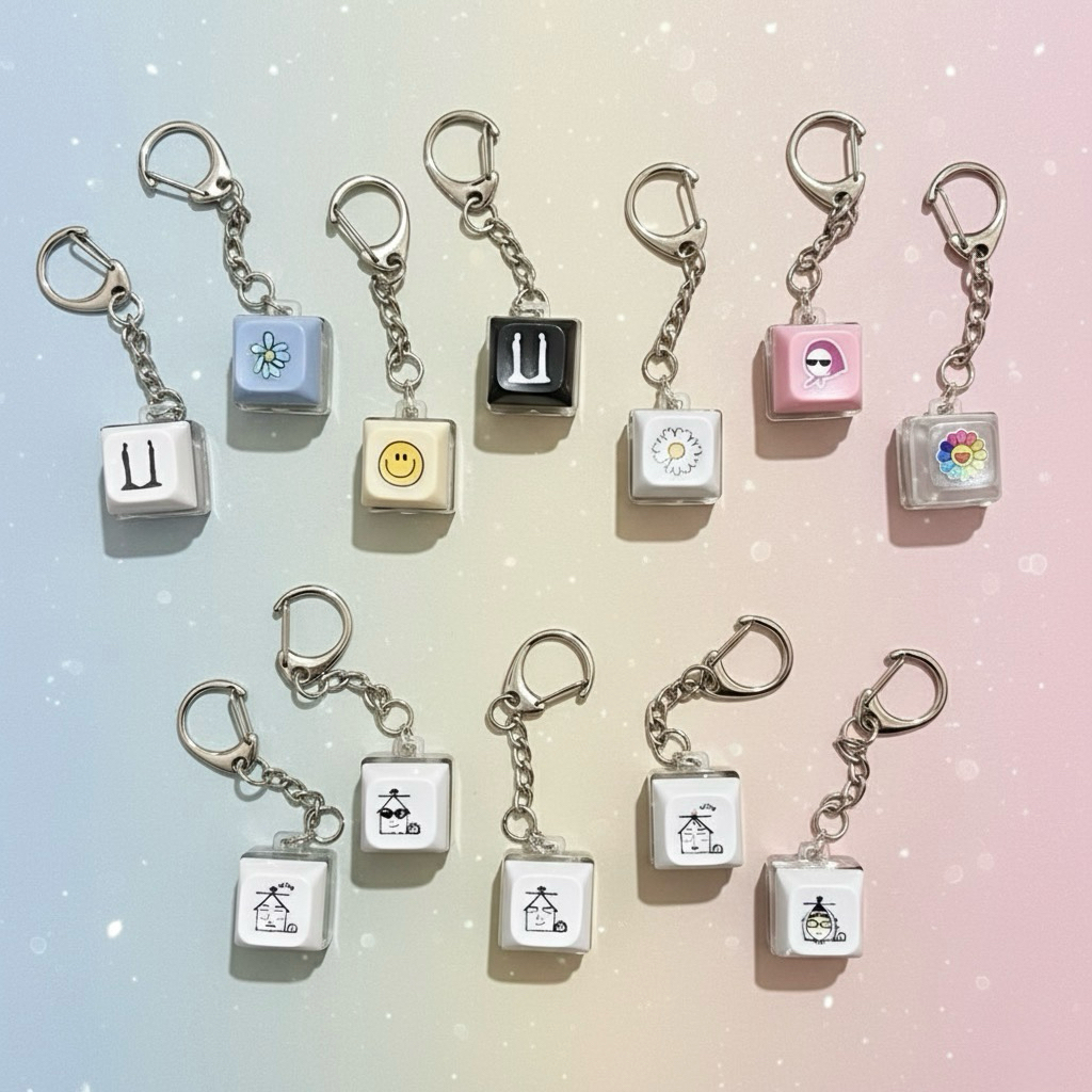 G Dragon Peace Minus One คีย์บอร์ด Keycaps พวงกุญแจ Fidget คีย์บอร์ด Bigbang