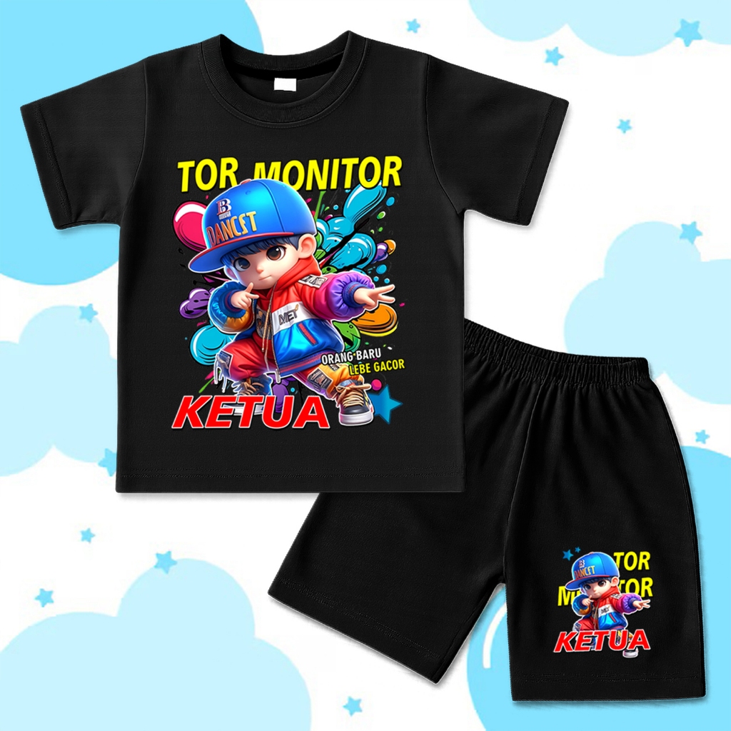 Distro T-Shirt Set for Boys and Girls Age 1 - 10 ปี tor monitor old