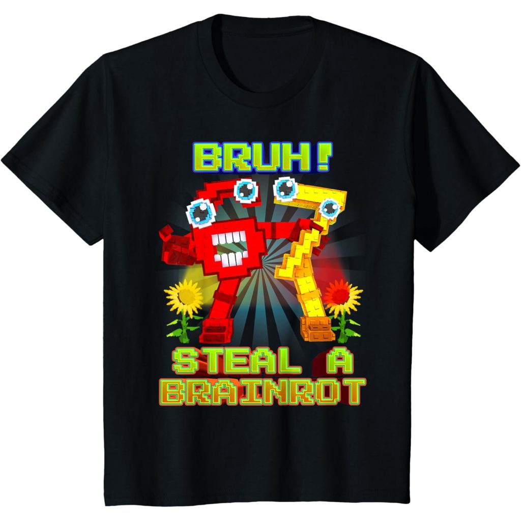 Bruh Secret 67 Six Seven 6-7 Brainrot สําหรับเด็กผู้ชายเสื้อยืดวัยรุ่น