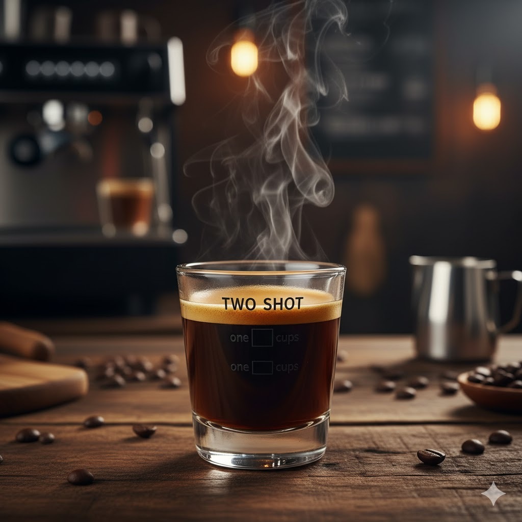 One Two Cups Expresso Shot Coffee Glass Shot Shot Shot Glass ถ้วยกาแฟ 60ml - MD19