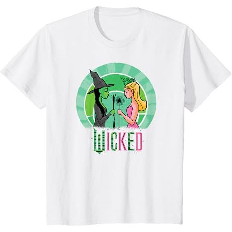 Wicked Glinda & Elphaba เสื้อยืด Sketched สําหรับเด็กและผู้ใหญ่