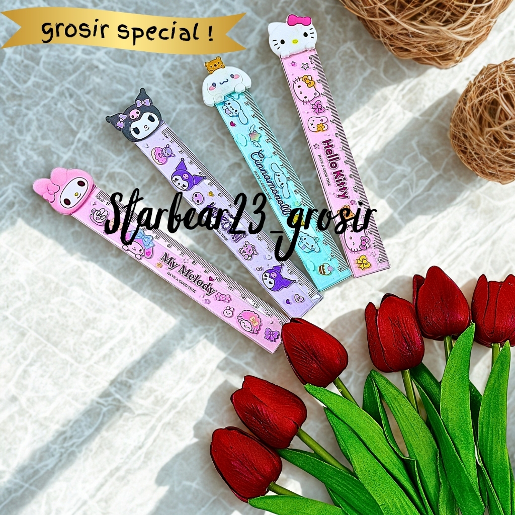 MY CUTE KITTY CAT CAPPYBARA CHARACTER RULER 15 CM (CIA 464)