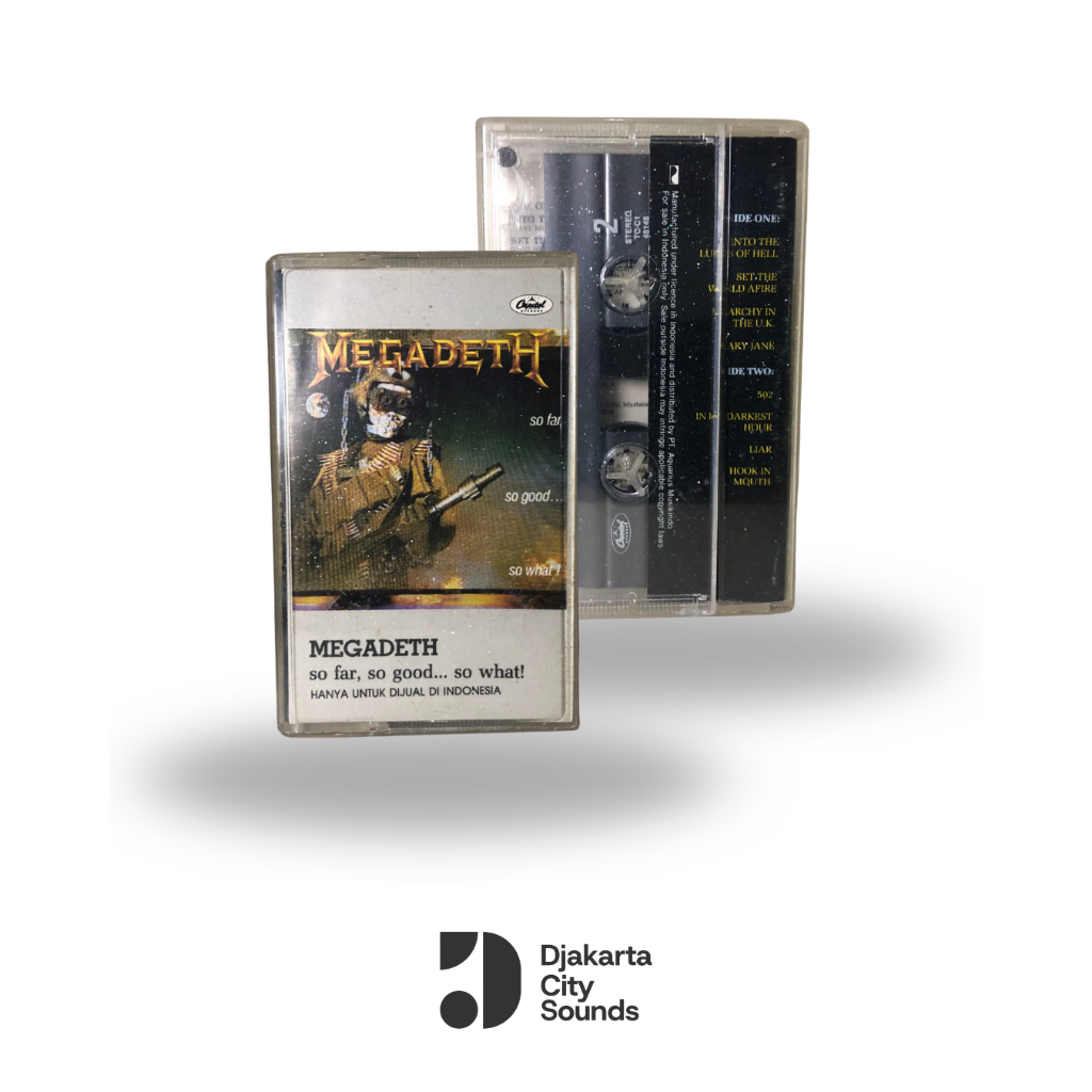Megadeth Cassette Tape - So Far, So Good... ยังไงก็มี!