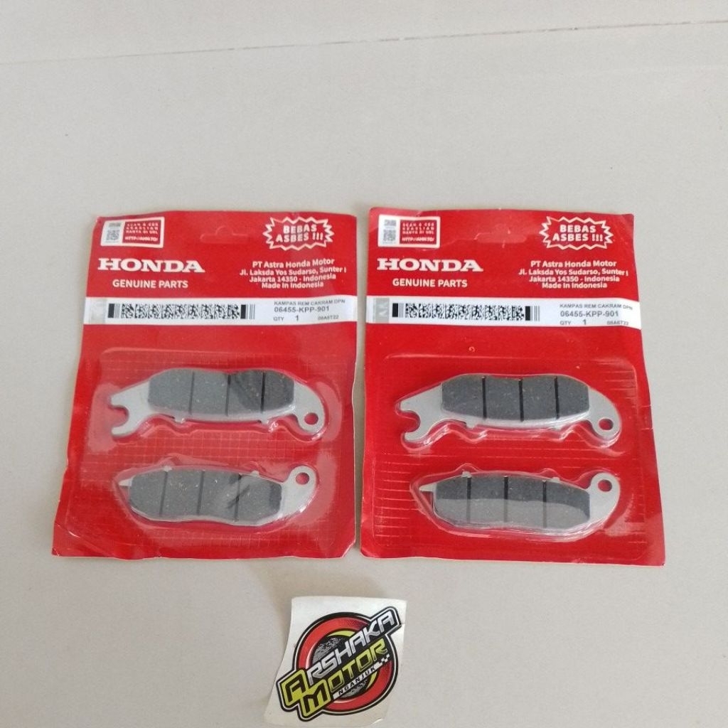 ผ้าเบรคหน้าสําหรับเสือ Megapro New [kpp] 06455-kpp-901