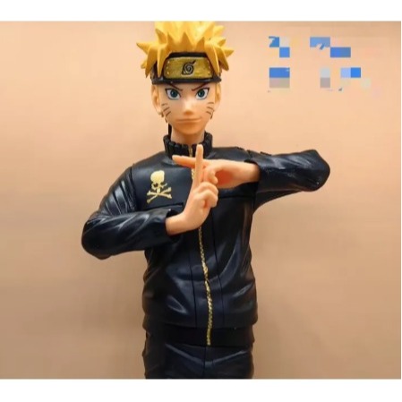 Shippuden Naruto Uzumaki สีดํารุ่น Action Figure