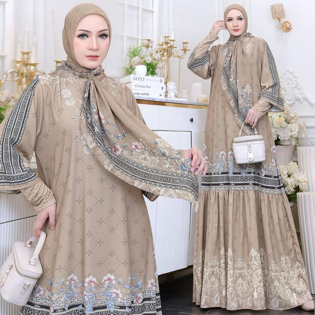 ล่าสุด Syari Gamis Nelly Series Byfirna / Syari Gamis สวย / Syari Gamis หรูหรา