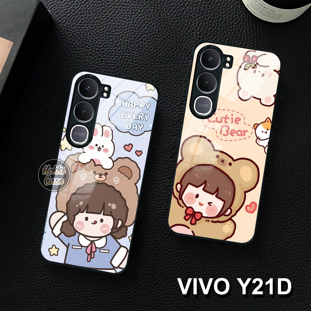 เคส HP Vivo Y21D - เคส Vivo Y21D Glass Softcase ล่าสุด - เคส Vivo Y21D - ซิลิโคนสําหรับ Vivo Y21D - 