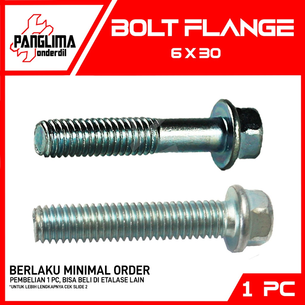 Bolt Flange M6x30-6x30-M 6 x 30-M6 K8-Key 8 Bolt Cap