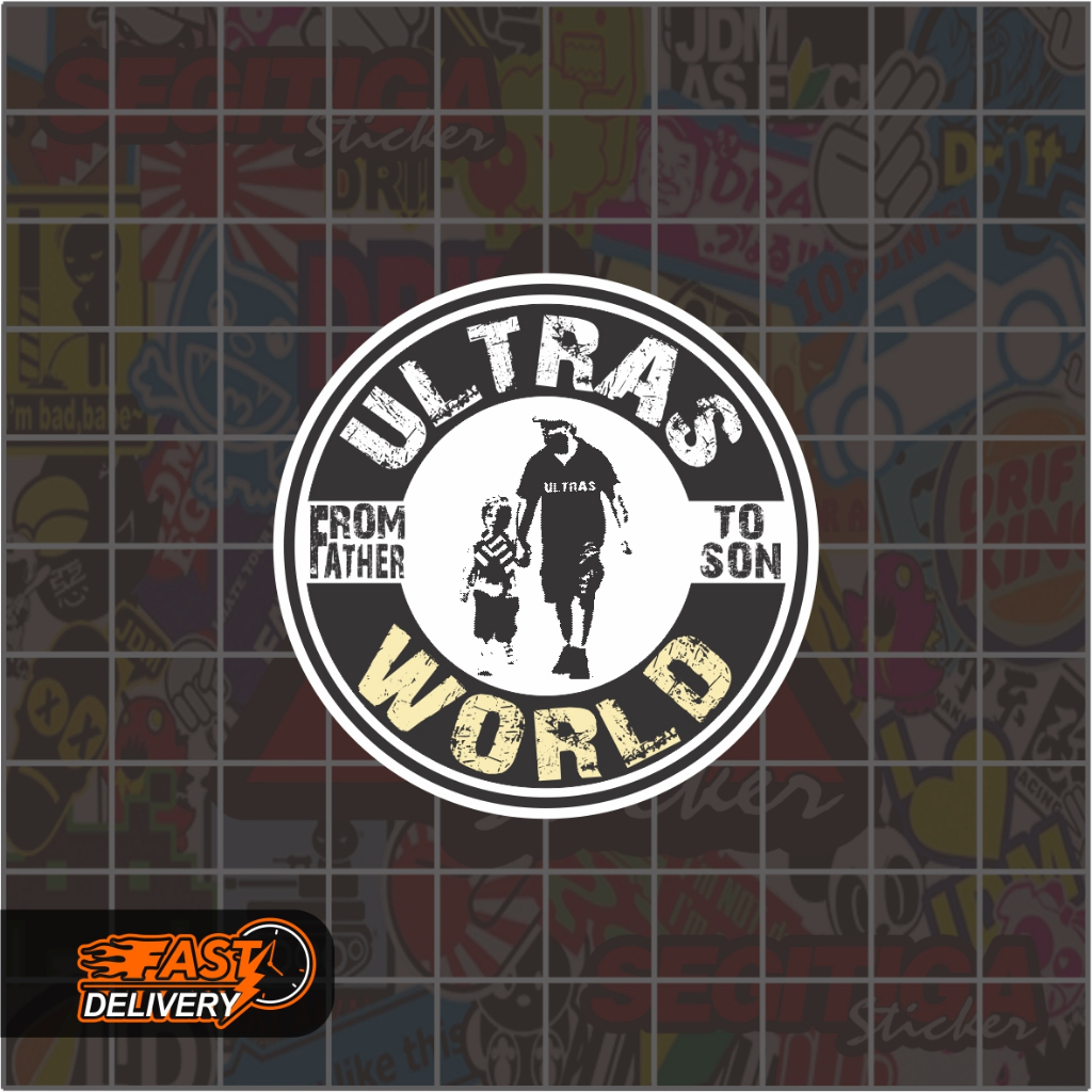 สติ๊กเกอร์ Ultras World ขนาด 5 x 5 ซม