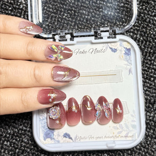 BJ PINK KUKU NAILART HANDMADE CANTIK UNTUK WEDDING LAMARAN WISUDA