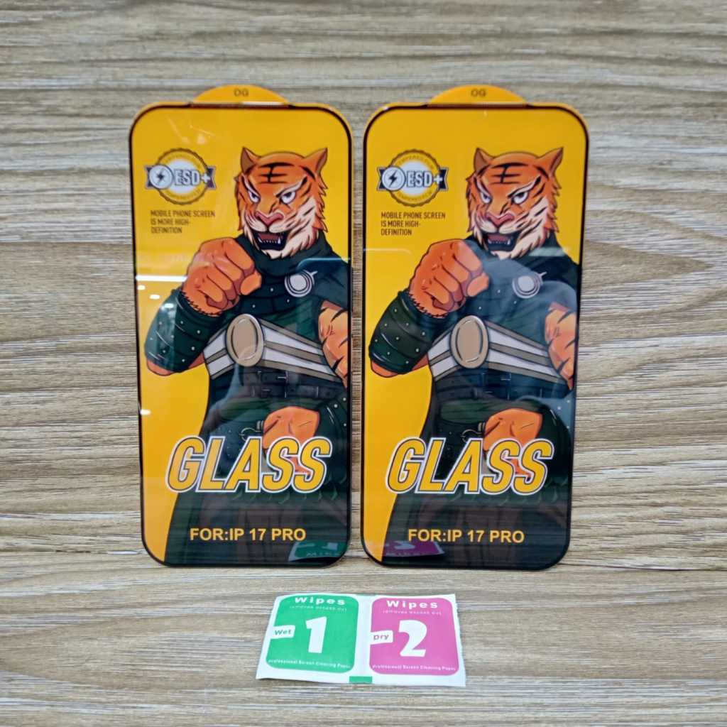 ฟิล์มกระจกนิรภัย FULL GLUE IPHONE 17 PRO ANTI STATIC ESD+