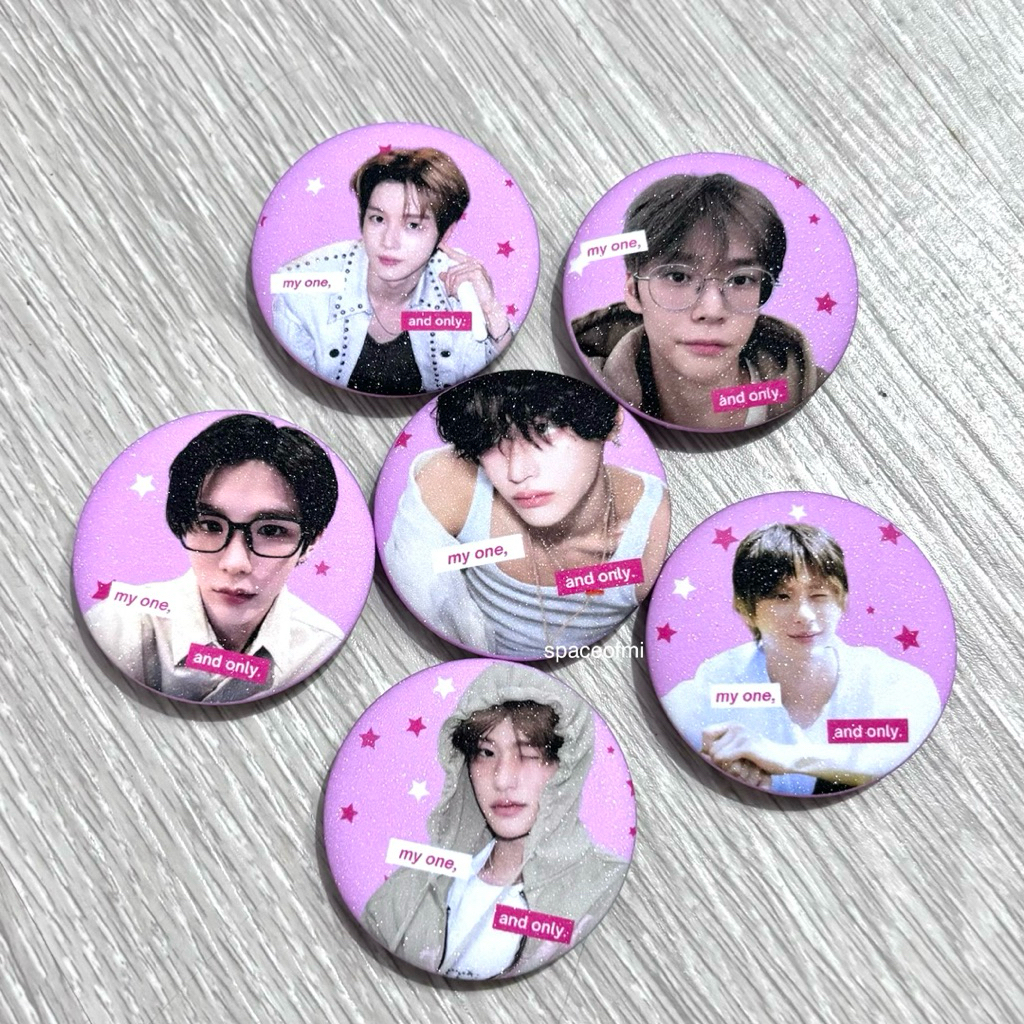 [ซื้อ 2 สําหรับมากกว่า SAVINGS] ปุ่มพินแวววาว - riize - หนึ่งและเท่านั้น โดย spaceofmi - pin เข็มกลั