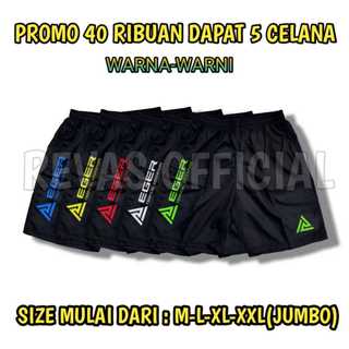 Promo Paket 30 Ribu An Dapat 5 Celana Pendek Kolor Sport Olahraga Pria dan Wanita