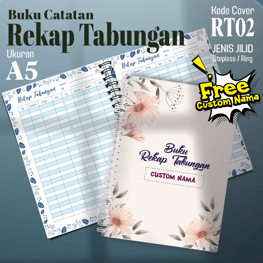 สมุดบันทึกบันทึกออมเงิน อาร์โตมากิ RT002 - ซื้อ 2 เล่ม รับฟรี ปากกาเจล 1 ใบ