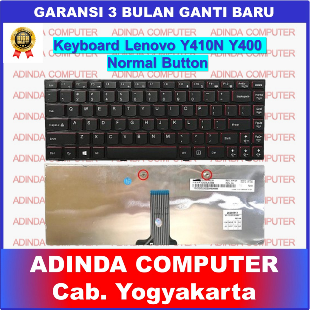 แป้นพิมพ์ Lenovo Ideapad Y400 Y400N Y400P Y410 Y410N Y410P Y430P