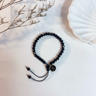 Elcraft_GELANG BULAT KRISTAL INISIAL BEBAS PILIH A-Z/ GELANG CRYSTAL INISIAL