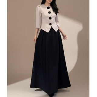 Able Couture - Leonna One Set Rok Wanita Baju Setelan Sopan Formal Pesta Kerja Kantoran Allsize L XL XXL