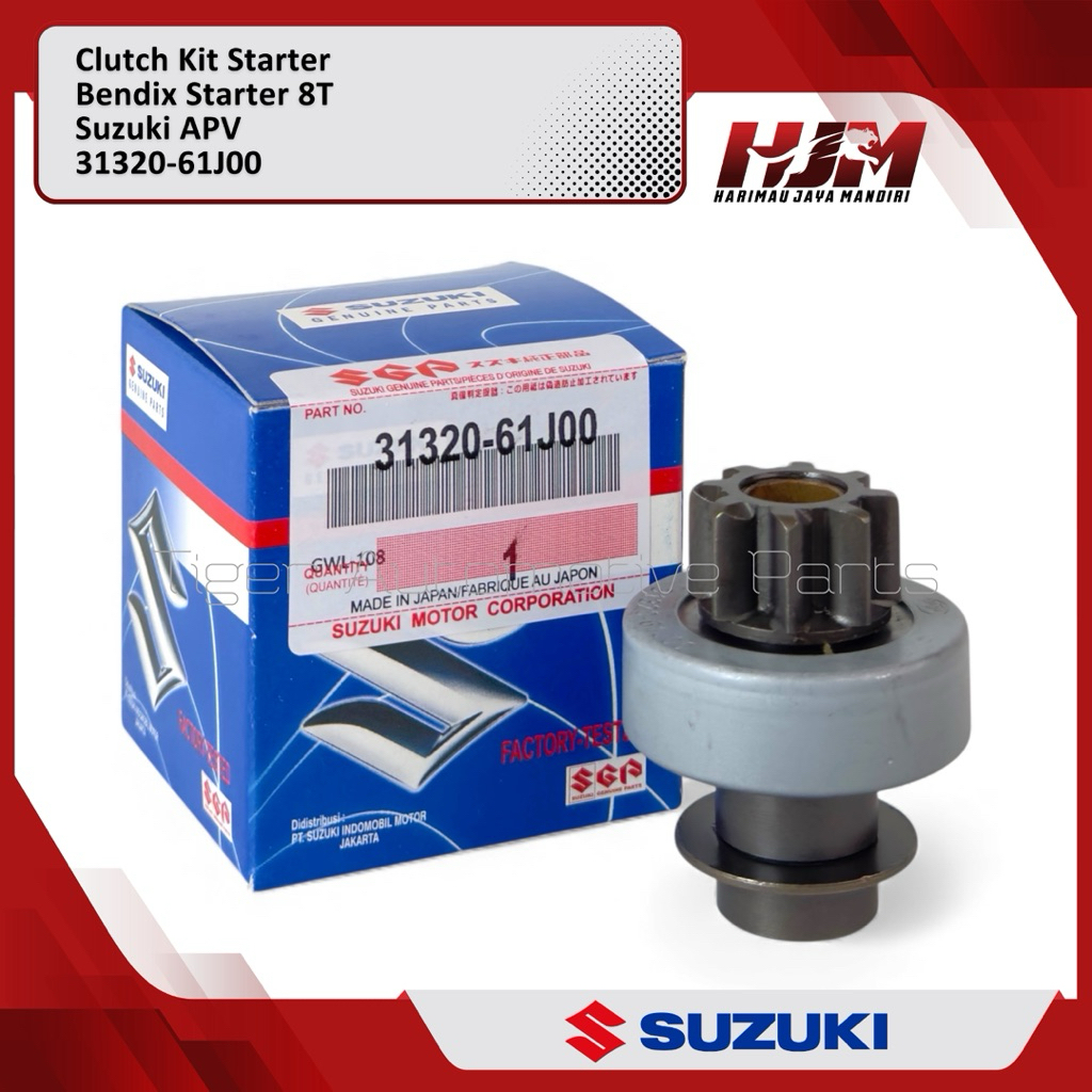 Bendix Starter Suzuki APV 8T 9T - Bendik Clutch Starter Gear 8 9