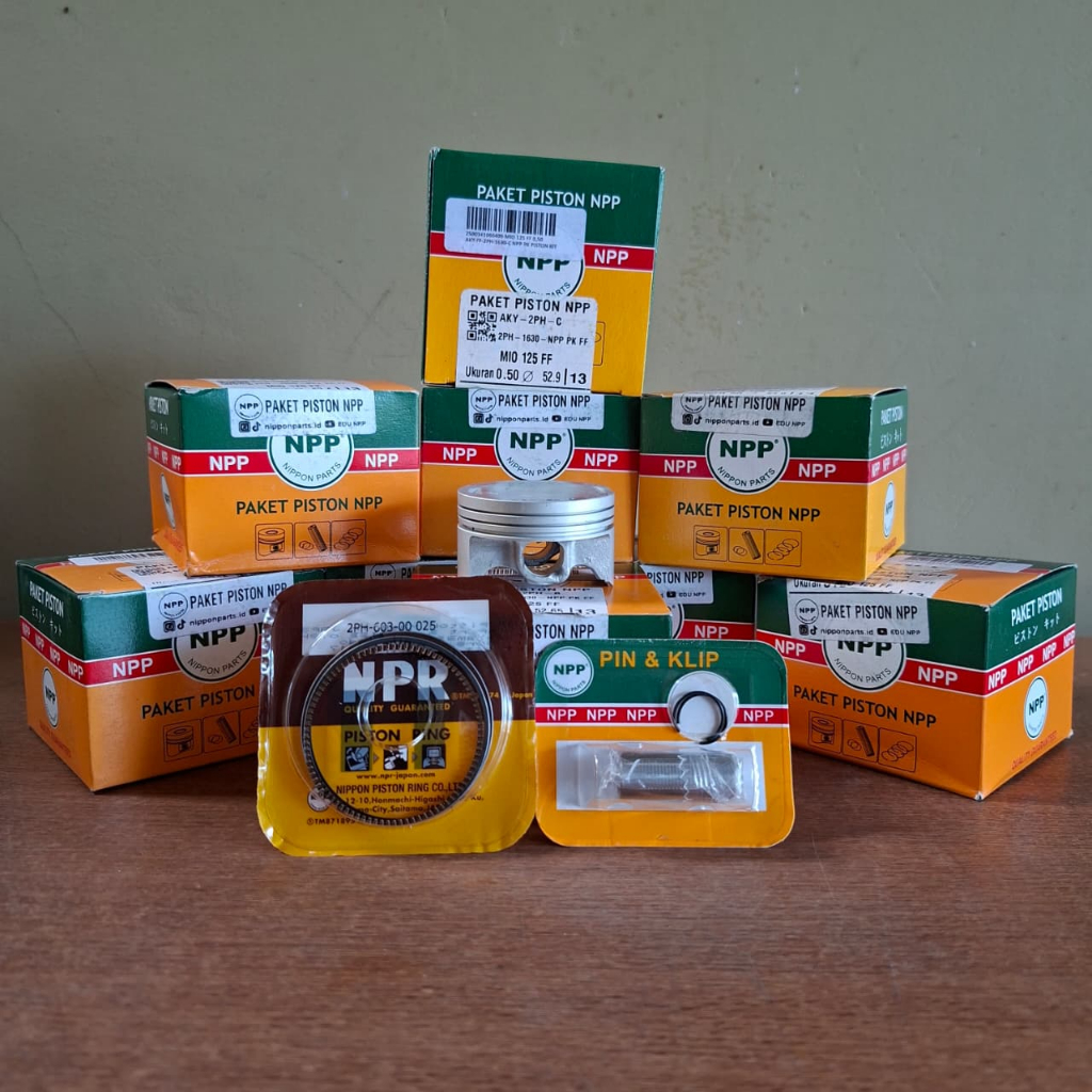 ชุดลูกสูบ Mio M3 Mio Z Mio 125 2PH Os STD 025 050 NPP | แพ็คเกจลูกสูบ Mio 125 M3 Mio Z 2PH Pin 13 NP