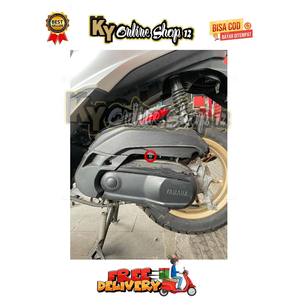 กล่องกรองซ้าย MOUNTING BOLT (1 BOLT) MIO SERIES 115 / 125 M3 J SOUL GT FINO X RIDE GEAR ZS GRANDE FA