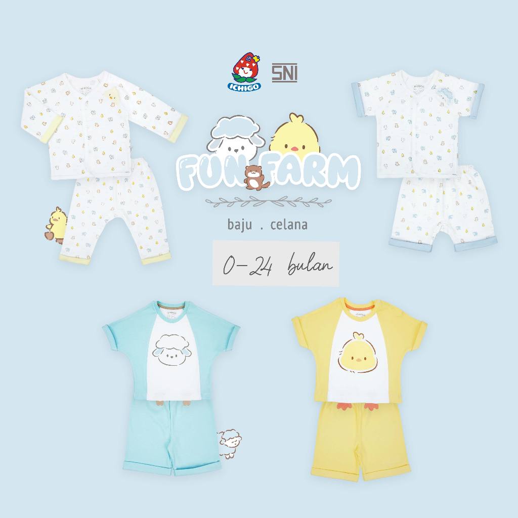 เสื้อ ICHIGO กางเกง 0 - 24 MONTHS - FUN FARM