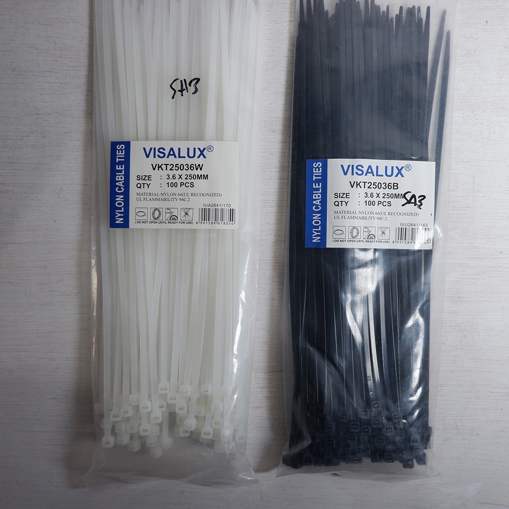 Squair Cable Ties / Cable Ties / Visalux Cable Ties 3.6 x 250 mm