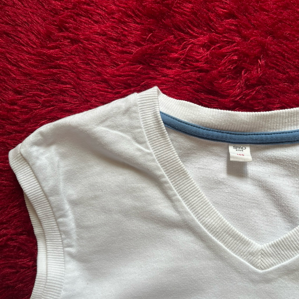 SPAO WHITE VEST MF040