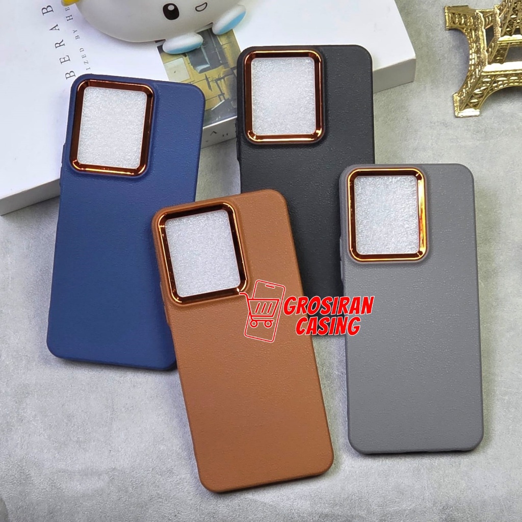 SoftCase Macaron Leather List Crom Case Infinix Note 30 Infinix Note 30 Pro Infinix Note 40 Infinix 