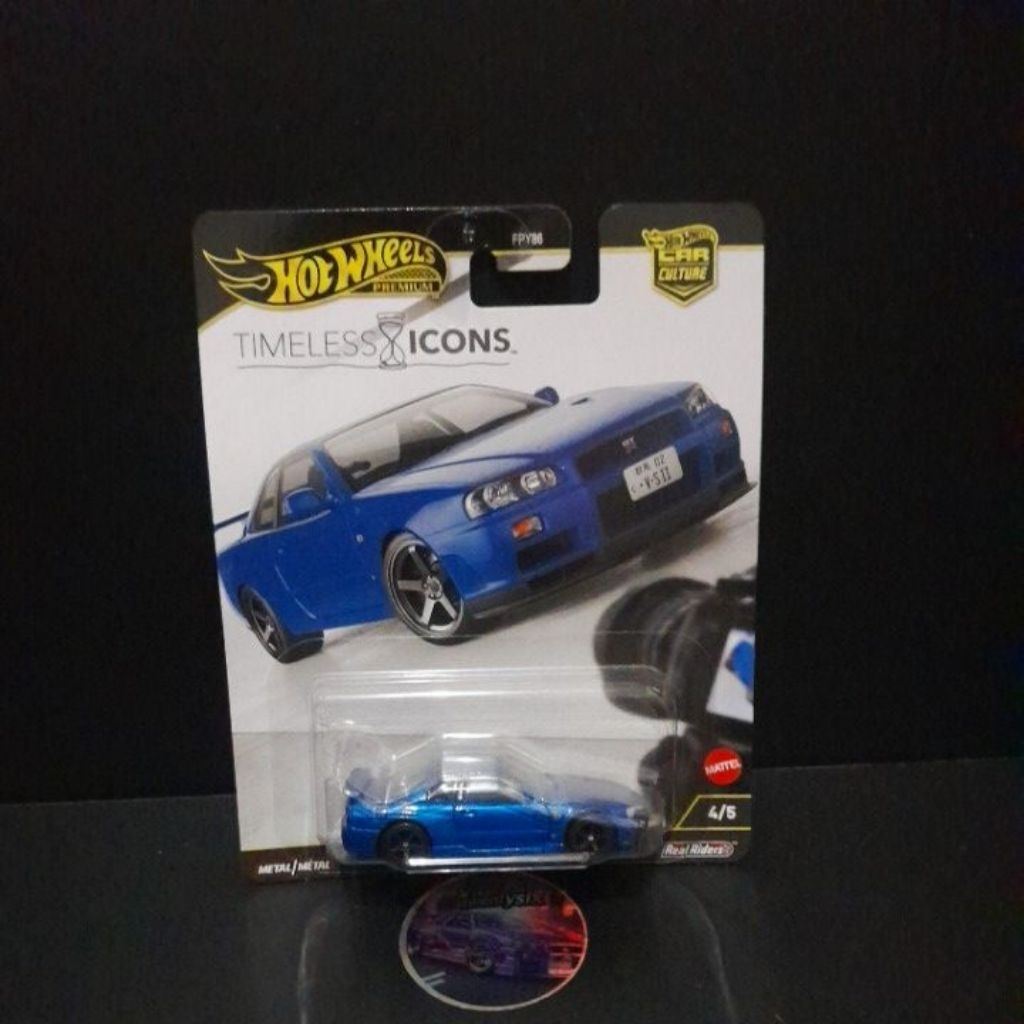 HOTWHEELS NISSAN SKYLINE GT-R V-SPEC II R-34 ไอคอนอมตะ