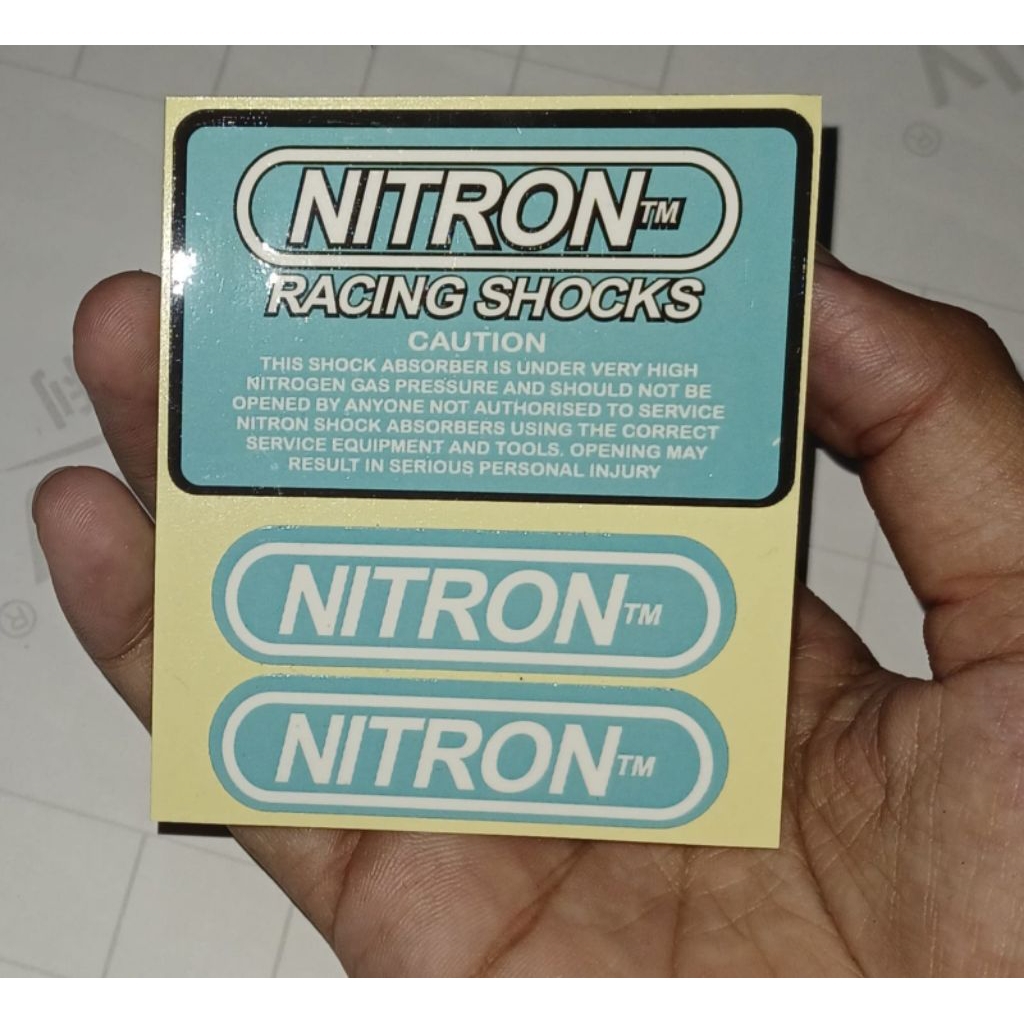 NITRON SHOCK RACING สติ๊กเกอร์พิมพ์และตัด