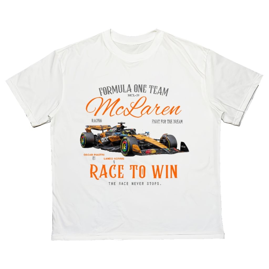 เสื้อยืดโอเวอร์ไซส์ F1 Mclaren