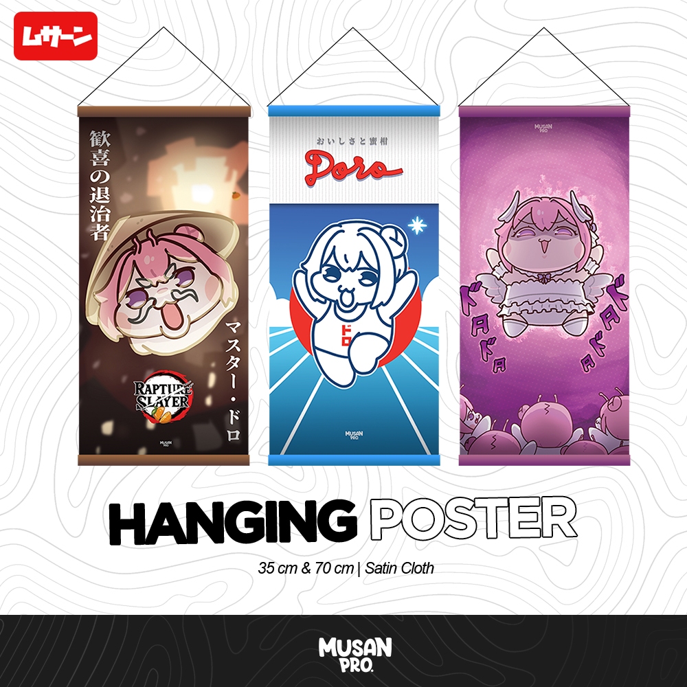 โปสเตอร์แขวน DIY - Master Doro - Osaka Doro - The Doro - Musan - Fan merch