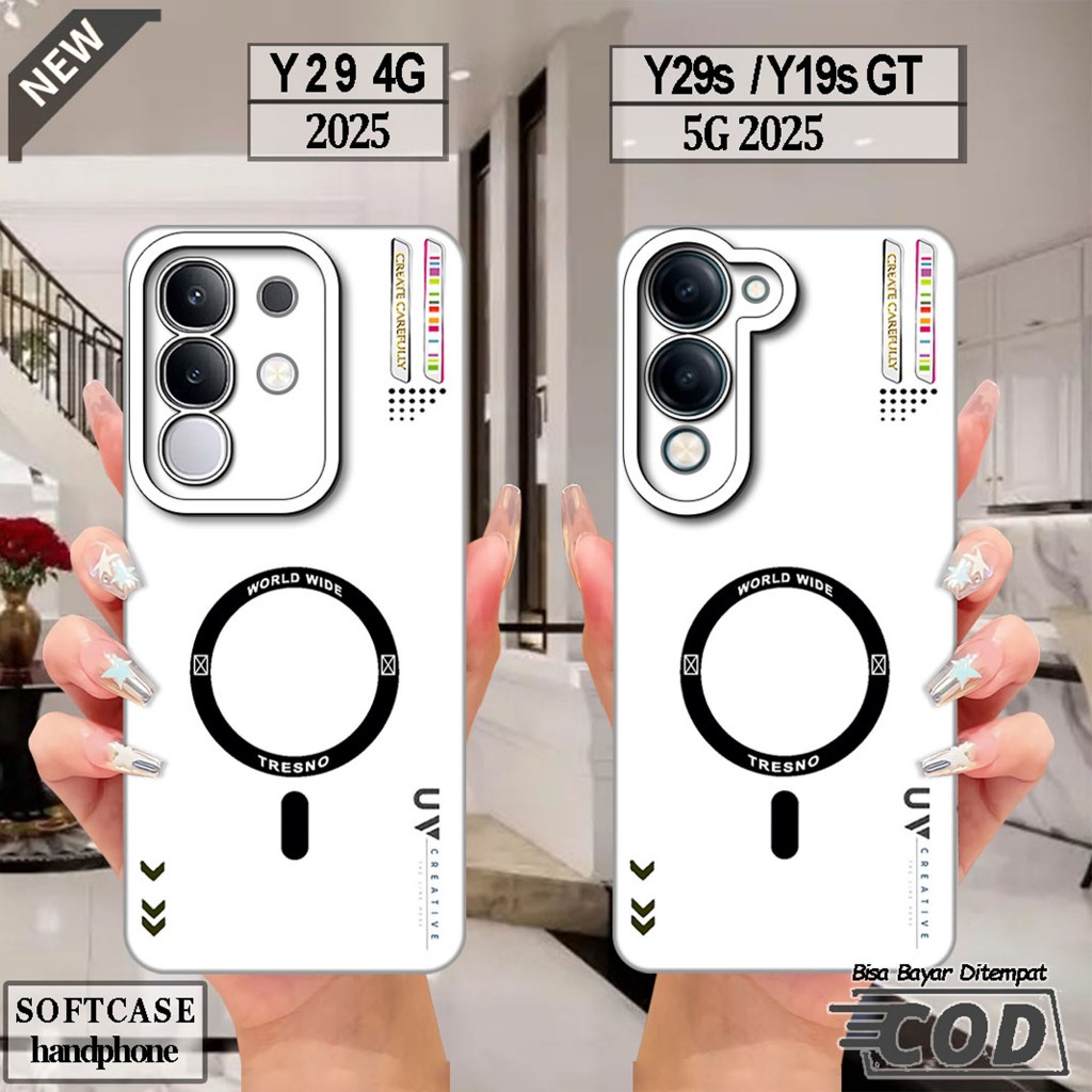 VIVO Y29 4G Silicone - เคส VIVO Y29S - เคส VIVO Y19S GT _เคส softcase สีดําใสยืดหยุ่นสุดเท่