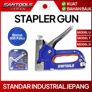 SANTOOLS Staple Gun Heavy Duty 3-in-1 Staples Kayu Stapler Tembak Kain Sofa Multifungsi Serbaguna