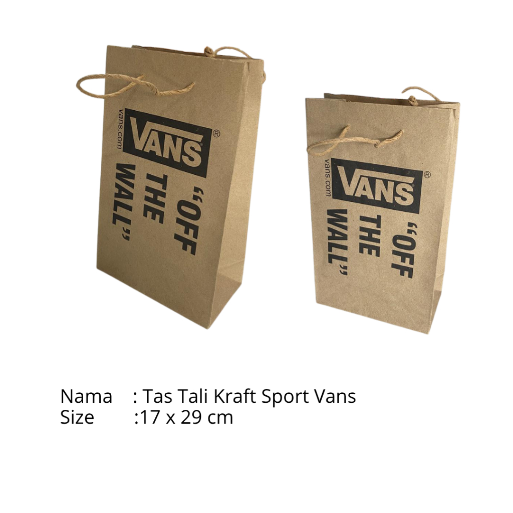 ถุงกระดาษ Kraft Sport Vans Strap bag