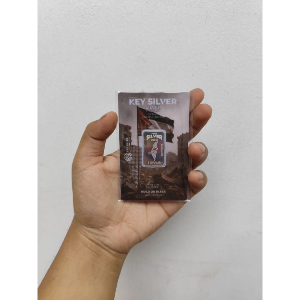 Argentum Key Silver Bar 5g Pure Original Fine Silver 999 Certified 5g 99.9%