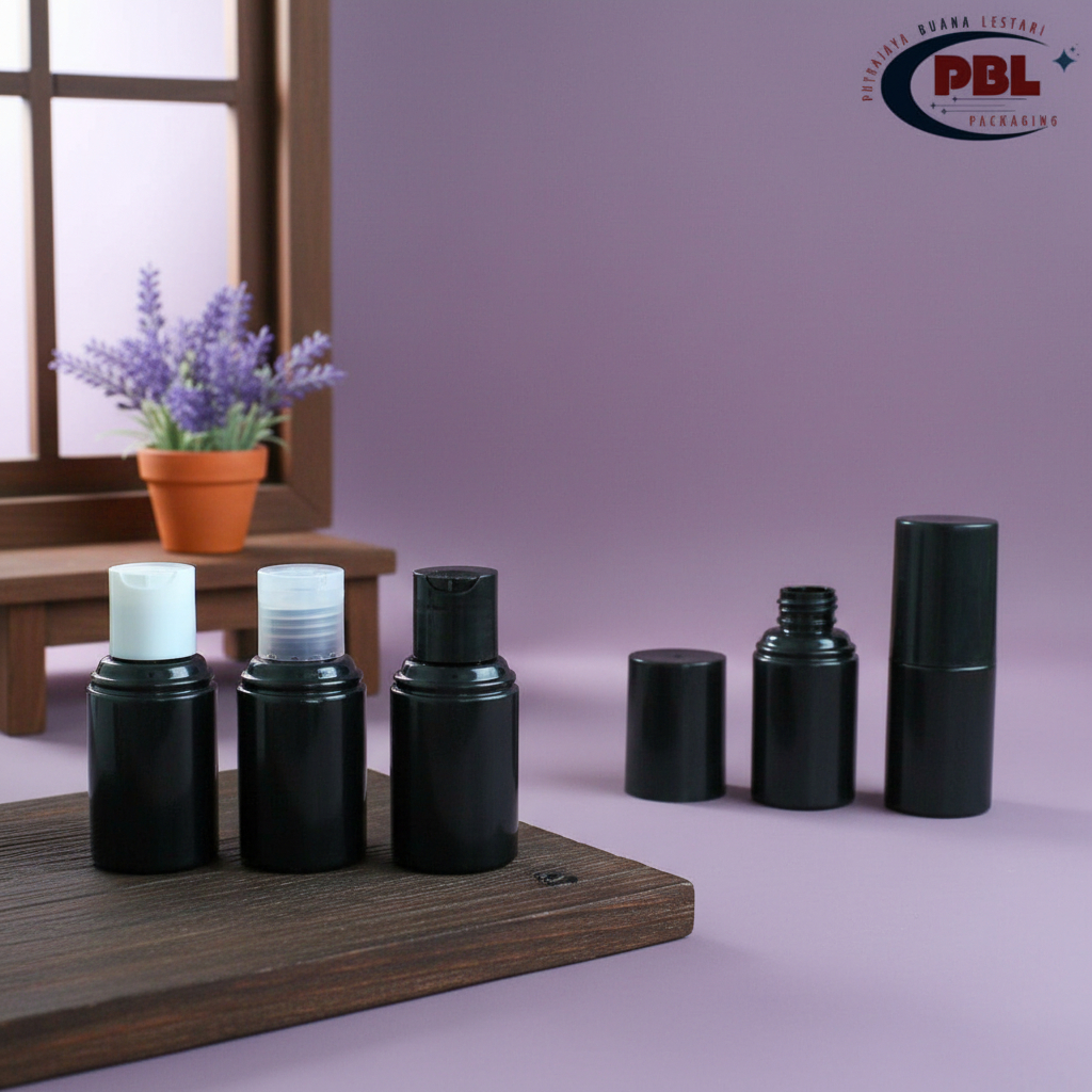 Dioly Presstop Bottle 60ml / Toner Bottle 60ml / Disctop Bottle 60ml / Black Dioly Bottle - Presstop