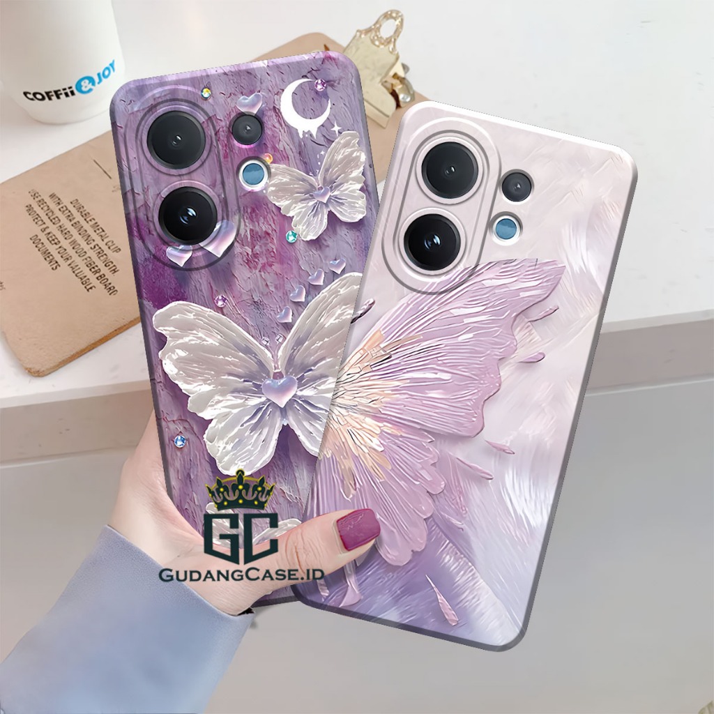 เคส HP Vivo V60 / V50 / V50 Pro / V40 / V40 Pro / V30 / V30 Pro / V30E Butterfly Kekenian