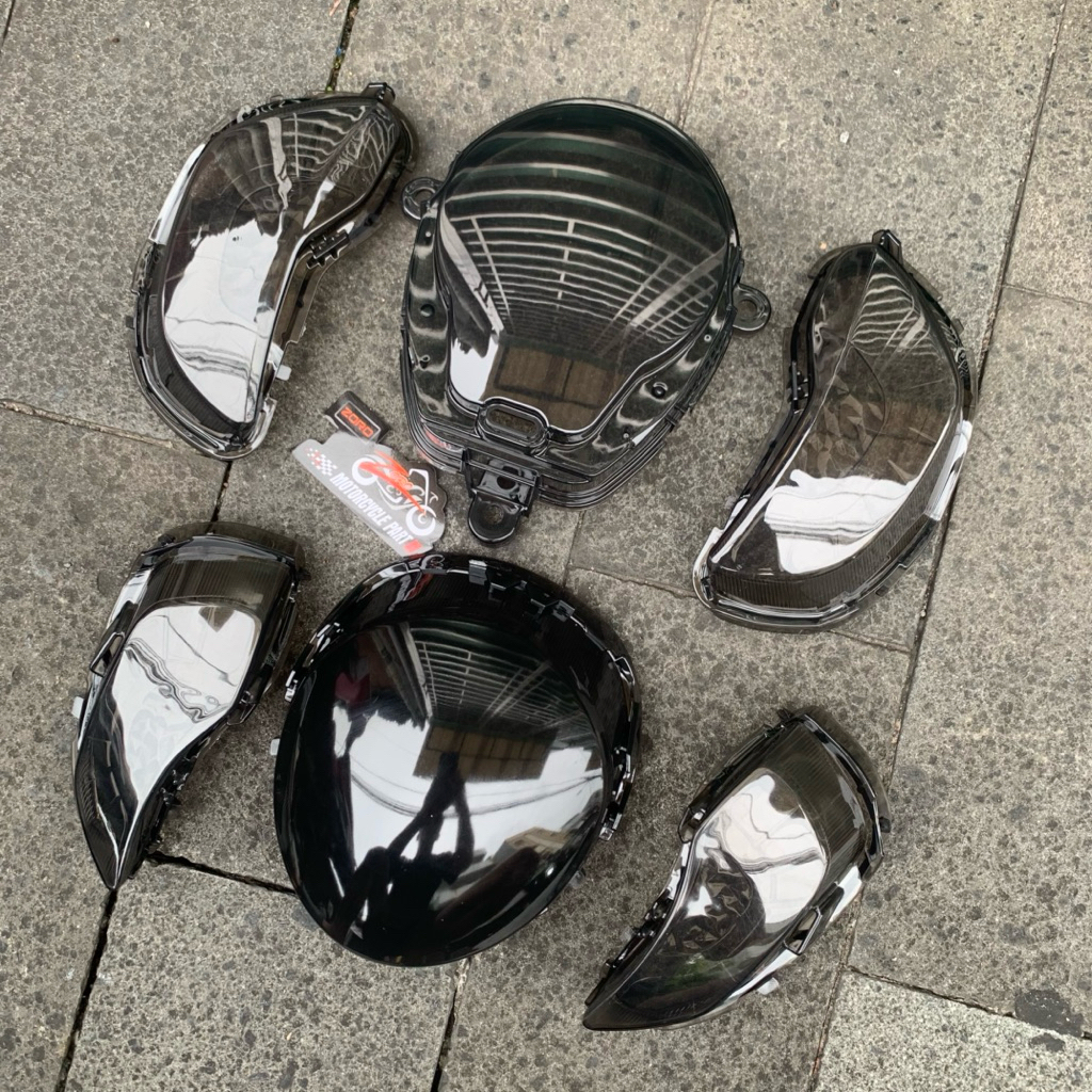 STOP MICA PACKAGE + SPEEDOMETER MICA + ด้านหน้าด้านหลัง TURN SIGNAL MICA SCOOPY ใหม่ 2020-2024 SMOKE ZORO นําเข้า