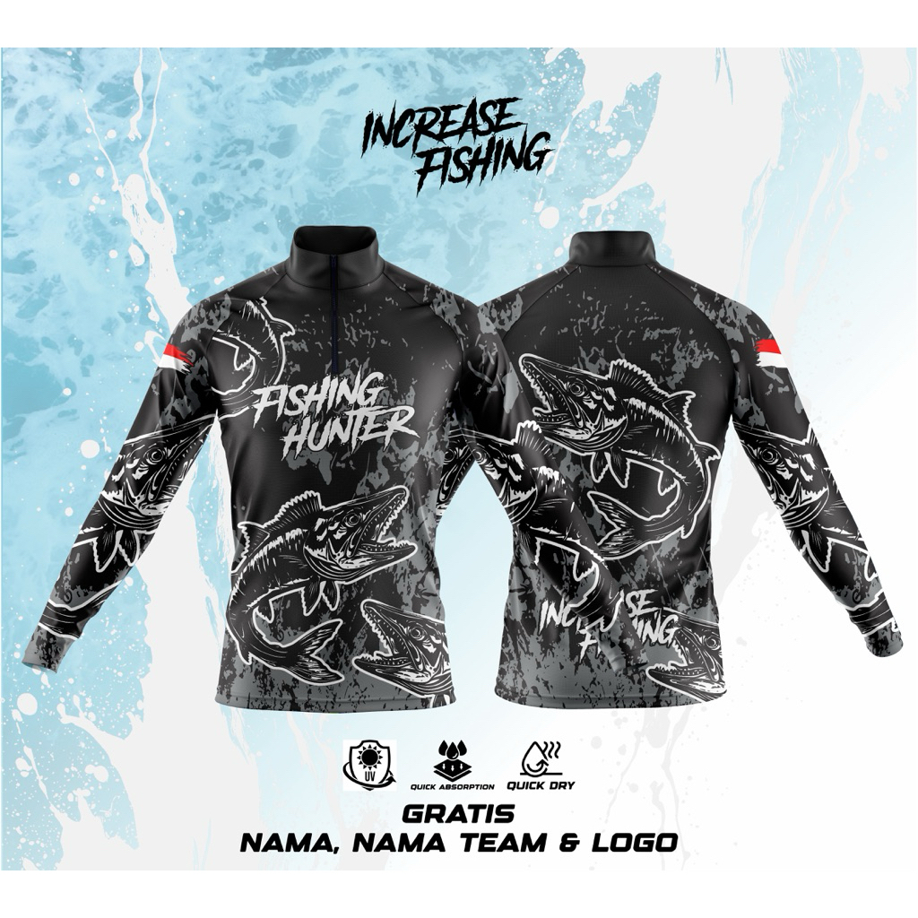 เสื้อตกปลาการพิมพ์เต็มรูปแบบแบบกําหนดเอง | วัสดุแห้งป้องกันรังสียูวี Djarum