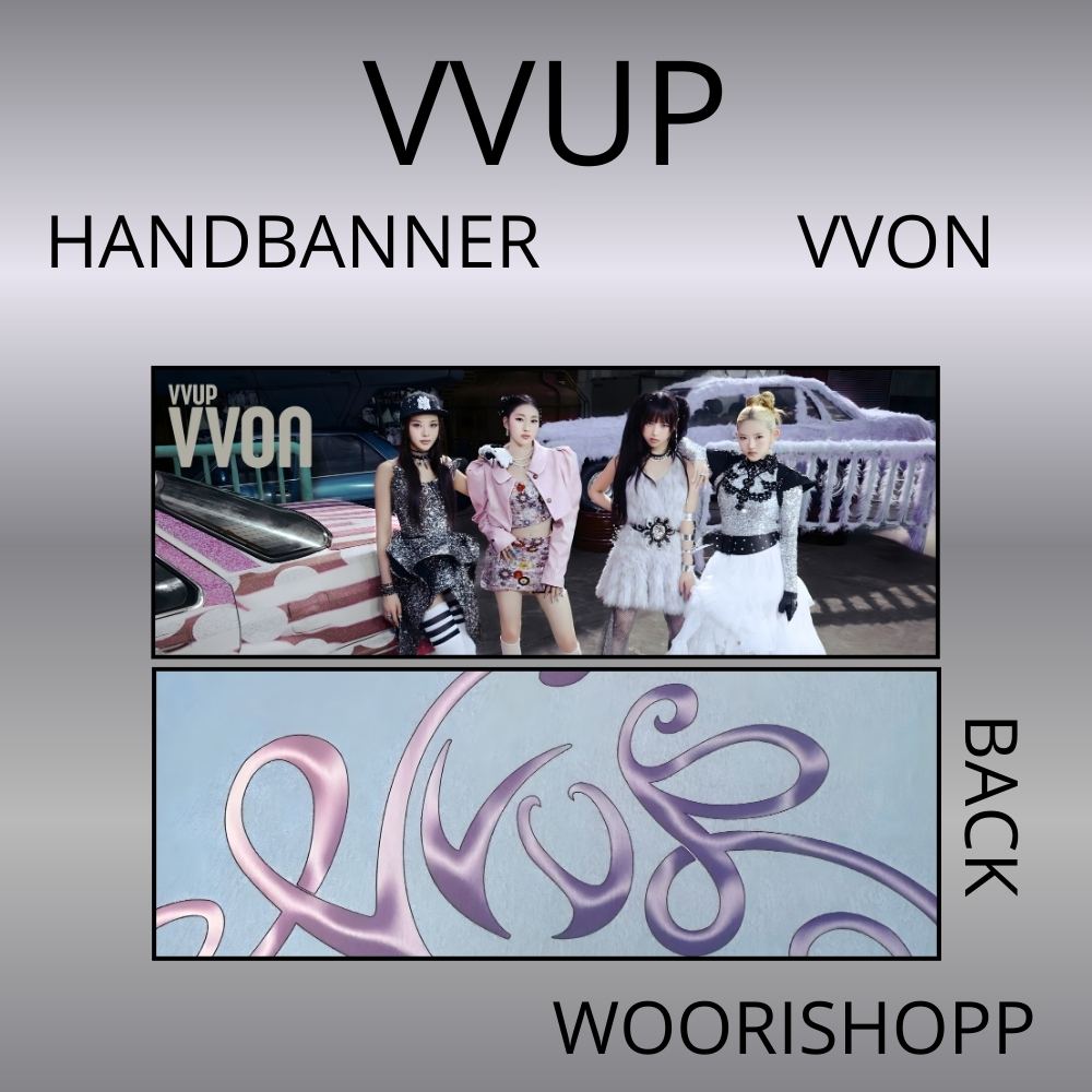 HAND BANNER VVUP HOUSE PARTY 2 ด้านข้าง KPOP UNOFFICIAL HANDBANNER JIYOON KIM PAAN SUYEON