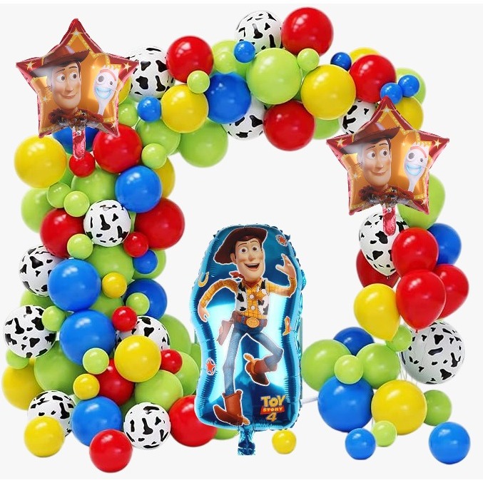 Toy Story Woody Theme ชุดตกแต่งลูกโป่งฟอยล์ลาเท็กซ์