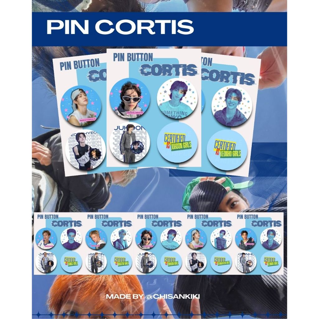 CORTIS KPOP PIN / CORTIS BUTTON PIN / KEONHO MARTIN SEONGHEYEON JAMES JUHOON PIN
