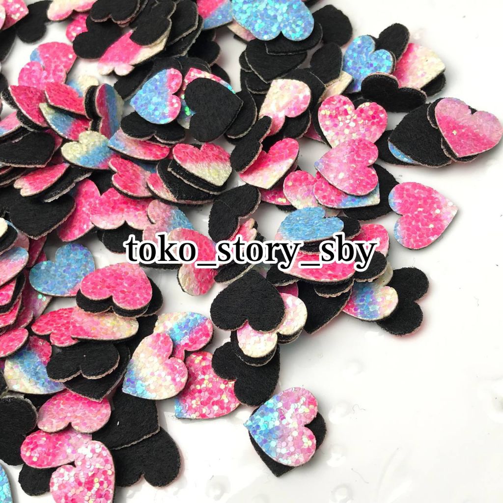 1 DOZEN - GLITTER STAR APPLICATION / STICK APPLICATION / LOVE GLITTER BUTTERFLY APPLICATION