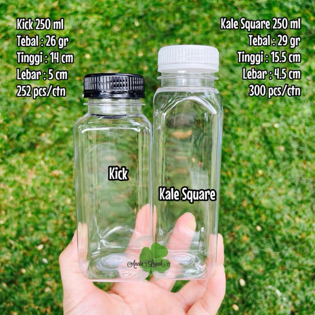 บรรจุภัณฑ์: 250ML SQUARE KALE BOTTLE 250 ml KALE BOTTLE COFFEE PACKAGING BOTTLE เครื่องปรุงรสขวดกาแฟ